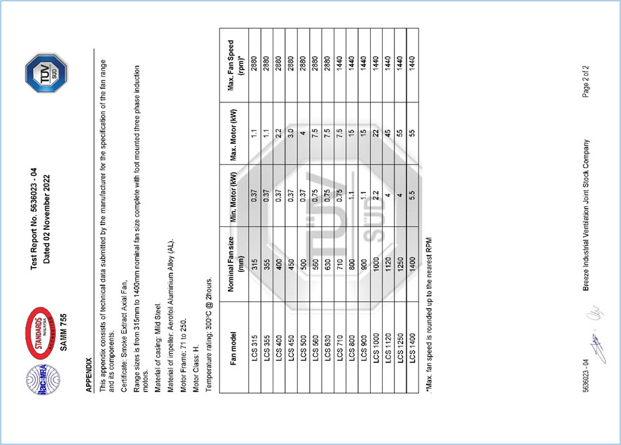 Chứng nhận chống cháy theo tiêu chuẩn BS EN 12101-3:2015